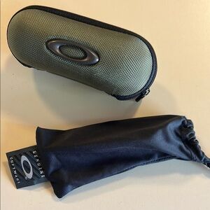Oakley Green and Black Sunglasses with Case